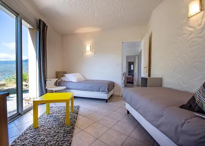 别墅 De Charme Avec Piscine Et Vue En Corse Du Sud 普罗普里亚诺