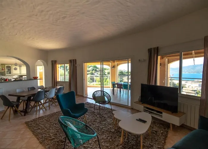 别墅 De Charme Avec Piscine Et Vue En Corse Du Sud 普罗普里亚诺